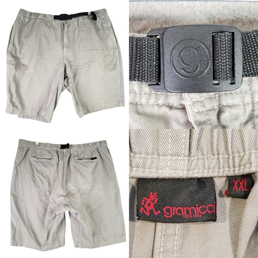 Vintage Gramicci Belted G-Short Cotton Men's Size XXL Beige Cargo Utility